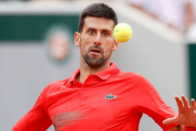 25 05 2022, Tennis, French Open 2022 Roland Garros, FRA, Paris, Roland Garros picture v li Novak Djokovic SER Copyright: HMBxMedia AntonioxBorga