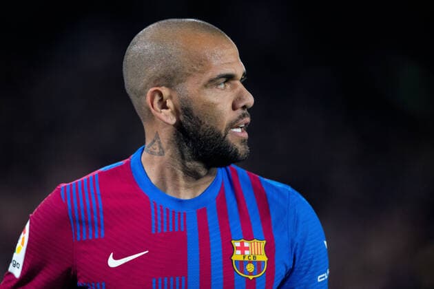 SYDNEY, AUSTRALIA - MAY 25: Dani Alves of FC Barcelona, Barca looks on during the International football match between FC Barcelona and A-Leagues All Stars on May 25, 2022 at Stadium Australia in Sydney, Australia. (Photo by Damian Briggs Speed Media Icon Sportswire) SOCCER: MAY 25 FC Barcelona v A-Leagues All Stars Icon2505220083
