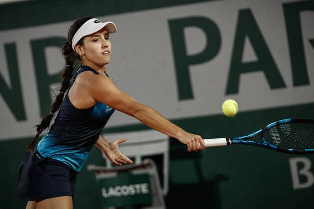 Joie de Diane PARRY (FRA) contre Camila OSORIO (COL) TENNIS : Roland Garros 2022 - 25 05 2022 AurelienMorissard Panoramic 