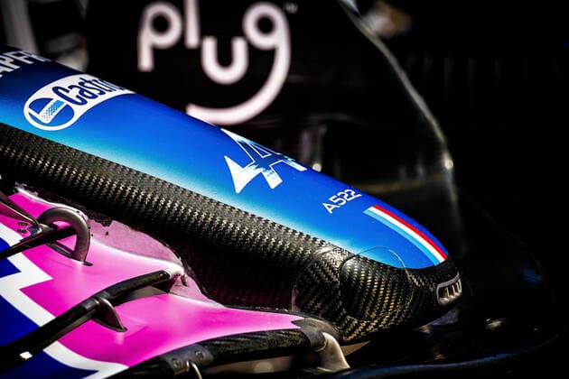 Alpine F1 Team A522, detail portrait during the Formula 1 Grand Prix de Monaco 2022, 7th round of the 2022 FIA Formula One World Championship, WM, Weltmeisterschaft on the Circuit de Monaco, from May 27 to 29, 2022 in Monte-Carlo, Monaco - F1 - MONACO GRAND PRIX 2022 DPPI Panoramic  0012201800026