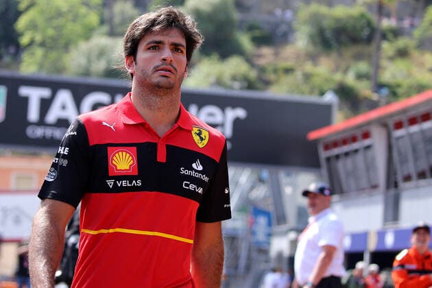 F1 Gran Prix of Monaco Carlos Sainz of Scuderia Ferrari looks on during previews ahead of the F1 Grand Prix of Monaco at Circuit de Monaco on May 26, 2022 in Monte-Carlo, Monaco. Monaco Monte-Carlo Monaco Copyright: xMarcoxCanonierox