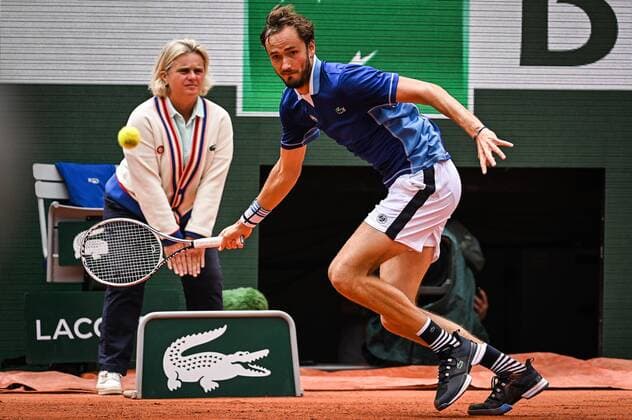 May 26, 2022, Paris, France, France: Daniil MEDVEDEV of Russia during the Day five of Roland-Garros 2022, French Open 2022, Grand Slam tennis tournament at the Roland-Garros stadium on May 26, 2022 in Paris, France. Paris France - ZUMAm308 20220526_zsp_m308_009 Copyright: xMatthieuxMirvillex