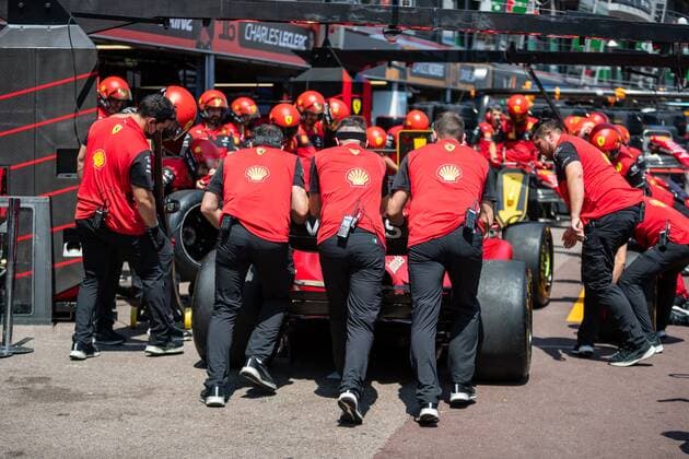 You Scuderia Ferrari practices pit stops, Monaco Grand Prix 2022, Motorsport, Formula 1, 25 05 2022 Monaco Grand Prix 2022, Motorsport, Formula 1, 25 05 2022 Copyright: xEibner-Pressefoto AlexanderxNeisx EP_ANS