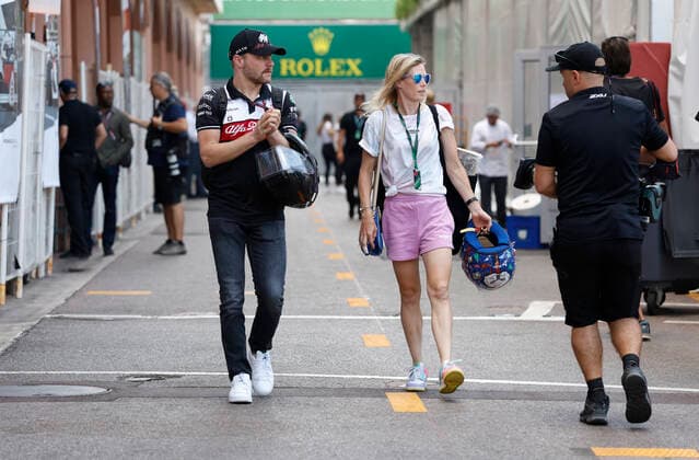 77 Valtteri Bottas FIN, Alfa Romeo F1 Team ORLEN and his girlfriend Tiffany Cromwell, F1 Grand Prix of Monaco at Circuit de Monaco on May 26, 2022 in Monte Carlo, Monaco Photo by HOCH ZWEI Monte Carlo Monaco