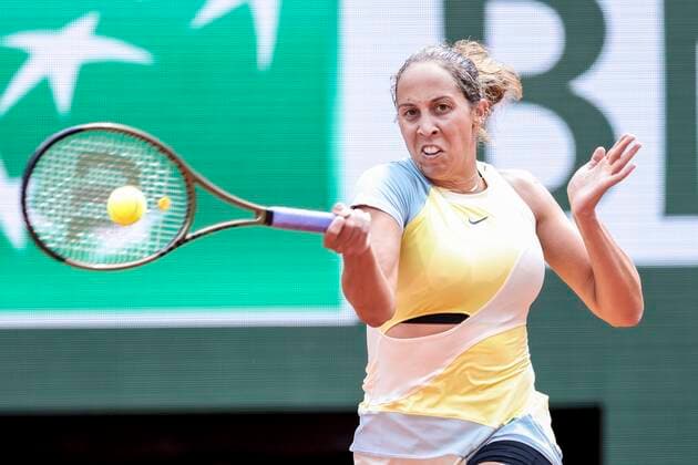 TENNIS - French Open 2022 PARIS,FRANCE,26.MAY.22 - TENNIS - WTA, Tennis Damen Tour, French Open, Roland Garros, Grand Slam. Image shows Madison Keys (USA).  GEPAxpictures xPatrickxSteiner