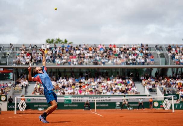 Mandatory Credit: Photo by Dave Shopland Shutterstock (12958165bg) David Goffin from Belgium wins 2nd round match in 4 sets French Open Tennis, Day 5, Roland Garros, Paris, France - 26 May 2022 French Open Tennis, Day 5, Roland Garros, Paris, France - 26 May 2022  Copyright: xDavexShopland Shutterstockx 12958165bg
