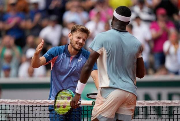 Mandatory Credit: Photo by Dave Shopland Shutterstock (12958165bw) David Goffin from Belgium wins 2nd round match in 4 sets French Open Tennis, Day 5, Roland Garros, Paris, France - 26 May 2022 French Open Tennis, Day 5, Roland Garros, Paris, France - 26 May 2022  Copyright: xDavexShopland Shutterstockx 12958165bw
