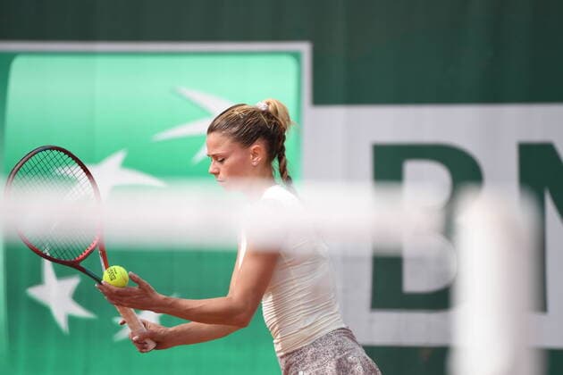 Tennis - Roland Garros 2022 - Camilla Giorgi - Italie TENNIS : Roland Garros 2022 - France - 26 05 2022 ChrysleneCaillaud Panoramic 