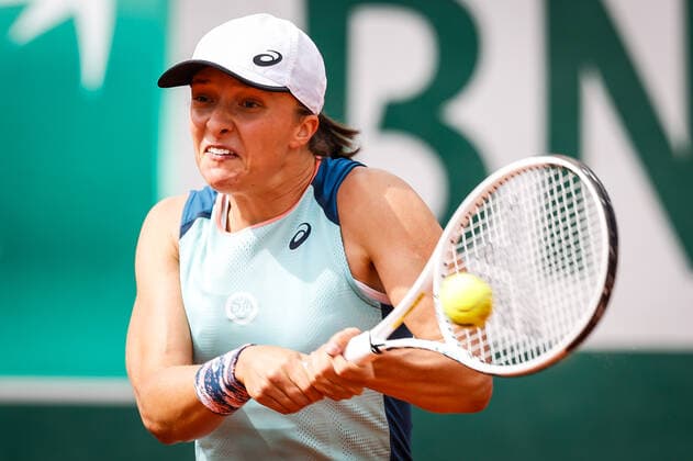 May 26, 2022, Paris, France, France: Iga SWIATEK of Poland during the Day five of Roland-Garros 2022, French Open 2022, Grand Slam tennis tournament at the Roland-Garros stadium on May 26, 2022 in Paris, France. Paris France - ZUMAm308 20220526_zsp_m308_030 Copyright: xMatthieuxMirvillex