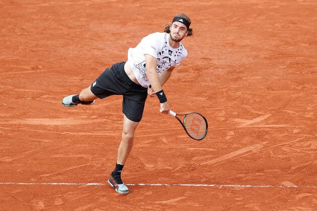 26 05 2022, Tennis, French Open 2022 Roland Garros, FRA, Paris, Roland Garros picture v li Stefanos Tsitsipas GRE Copyright: HMBxMedia AntonioxBorga