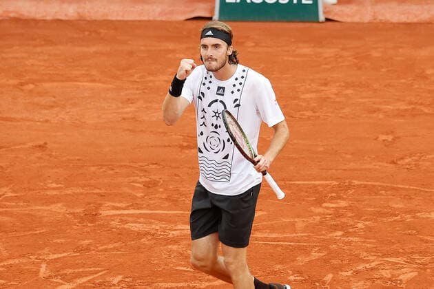 26 05 2022, Tennis, French Open 2022 Roland Garros, FRA, Paris, Roland Garros picture v li Stefanos Tsitsipas GRE Copyright: HMBxMedia AntonioxBorga