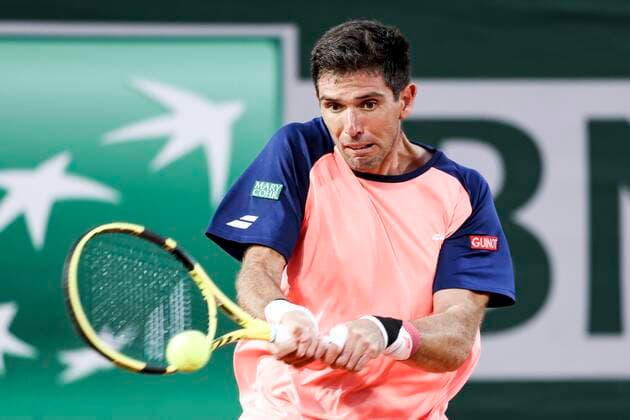 TENNIS - French Open 2022 PARIS,FRANCE,26.MAY.22 - TENNIS - ATP, Tennis Herren World Tour, French Open, Roland Garros, Grand Slam. Image shows Federico Delbonis (ARG).  GEPAxpictures xPatrickxSteiner