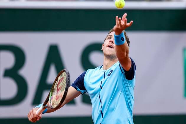 TENNIS - French Open 2022 PARIS,FRANCE,26.MAY.22 - TENNIS - ATP, Tennis Herren World Tour, French Open, Roland Garros, Grand Slam. Image shows Roberto Carballes Baena (ESP).  GEPAxpictures xPatrickxSteiner