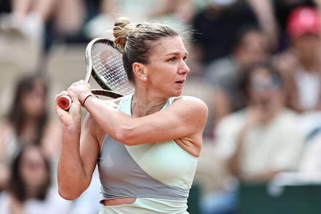 Simona Halep, ROU, during second round of 2022 French Open at Roland Garros, Paris, 26 05 2022