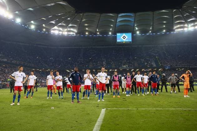 23 05 2022, xtgx, football relegation 1 Bundesliga, Hamburger SV Hertha BSC Berlin emspor, v l HSV disappointed, looks disappointed, disappointed DFL DFB REGULATES PROHIBIT ANY USE OF PHOTOGRAPHS as IMAGE SEQUENCES and or QUASI VIDEO Hamburg