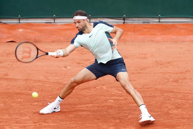 Grigor Dimitrov (BUL) Vs Diego Schwartzman (ARG) TENNIS : Roland-Garros - 27 05 2022 MichaelBaucher Panoramic 