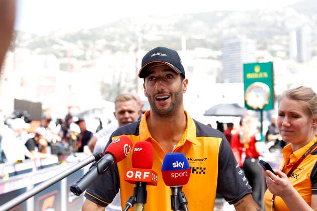3 Daniel Ricciardo AUS, McLaren F1 Team , F1 Grand Prix of Monaco at Circuit de Monaco on May 27, 2022 in Monte Carlo, Monaco Photo by HOCH ZWEI Monte Carlo Monaco