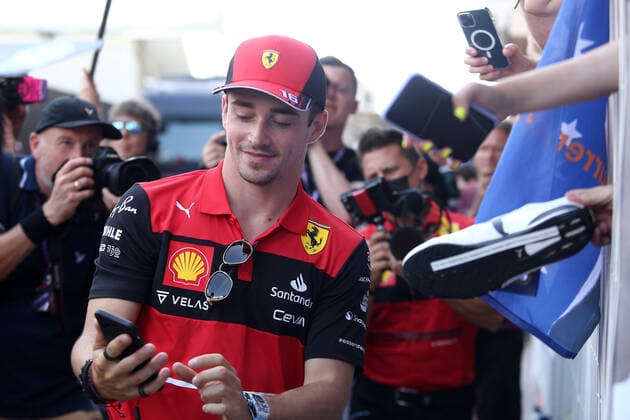 Formula 1 - Monaco Grand Prix 2022 Charles Leclerc of Scuderia Ferrari looks on prior to practice ahead of the Formula 1 Monaco Grand Prix 2022 at Circuit de Monaco on May 27, 2022 in Monte-Carlo, Monaco. Monte Carlo Circuit de Monaco Monaco Copyright: xMarcoxCanonierox