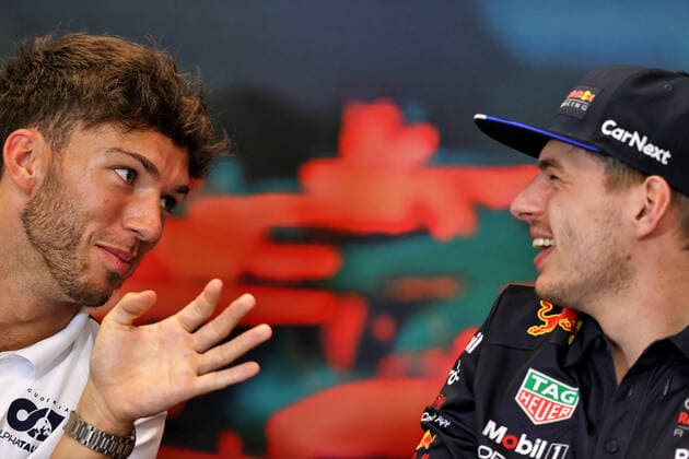 10 Pierre Gasly FRA, Scuderia AlphaTauri , 1 Max Verstappen NLD, Oracle Red Bull Racing , F1 Grand Prix of Monaco at Circuit de Monaco on May 27, 2022 in Monte Carlo, Monaco Photo by DPPI via HOCH ZWEI Monte Carlo Monaco