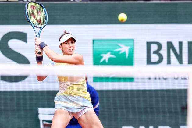 TENNIS - French Open 2022 PARIS,FRANCE,27.MAY.22 - TENNIS - WTA, Tennis Damen Tour, French Open, Roland Garros, Grand Slam. Image shows Belinda Bencic (SUI).  GEPAxpictures xPatrickxSteiner