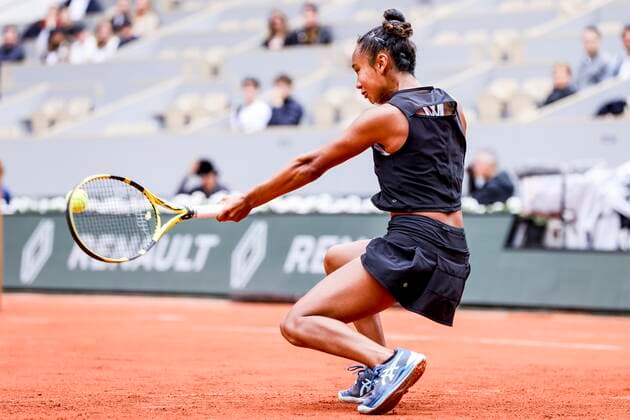 TENNIS - French Open 2022 PARIS,FRANCE,27.MAY.22 - TENNIS - WTA, Tennis Damen Tour, French Open, Roland Garros, Grand Slam. Image shows Leylah Fernandez (CAN).  GEPAxpictures xPatrickxSteiner