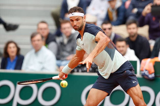 27 05 2022, Tennis, French Open 2022 Roland Garros, FRA, Paris, Roland Garros picture v li Grigor Dimitrov BUL Copyright: HMBxMedia AntonioxBorga