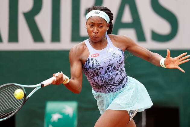 27 05 2022, Tennis, French Open 2022 Roland Garros, FRA, Paris, Roland Garros picture v li Coco Gauff USA Copyright: HMBxMedia AntonioxBorga