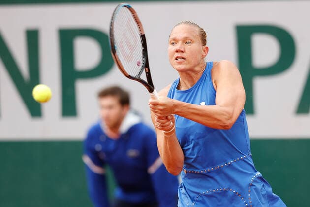 27 05 2022, Tennis, French Open 2022 Roland Garros, FRA, Paris, Roland Garros picture v li Kaia Kanepi EST Copyright: HMBxMedia AntonioxBorga