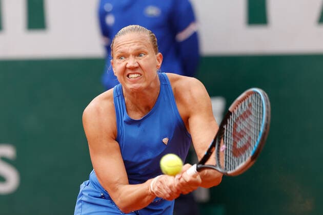 27 05 2022, Tennis, French Open 2022 Roland Garros, FRA, Paris, Roland Garros picture v li Kaia Kanepi EST Copyright: HMBxMedia AntonioxBorga