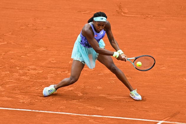 Coco Gauff ( USA ) TENNIS : Roland Garros 2022 - Internationaux de France - 27 05 2022 FedericoPestellini Panoramic 
