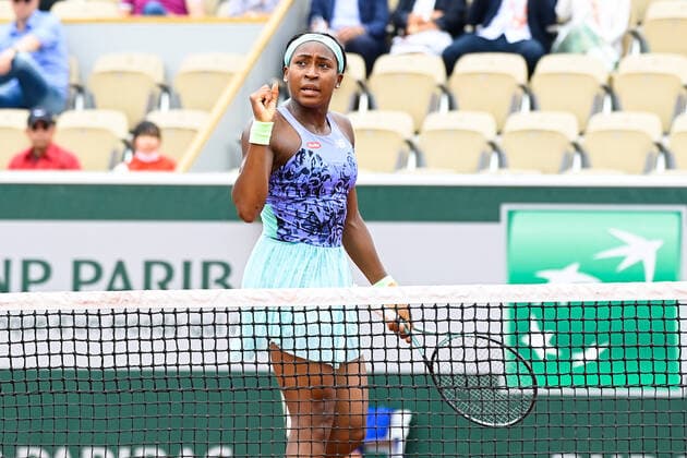 Coco Gauff ( USA ) TENNIS : Roland Garros 2022 - Internationaux de France - 27 05 2022 FedericoPestellini Panoramic 