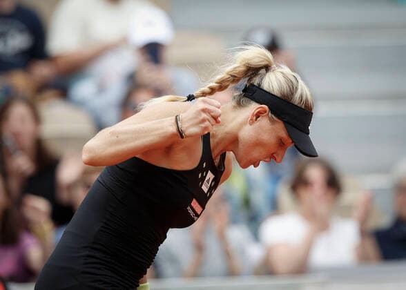 French Open 2022, Angelique Kerber makes fist and cheers, jubilation, joy, emotion Tennis French Open 2022 Grand Slam ATP WTA ITF Roland Garros Paris France 27 May 2022 Copyright: xJuergenxHasenkopfx
