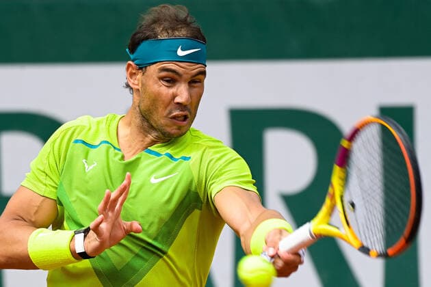 Rafael Nadal ( Espagne ) TENNIS : Roland Garros 2022 - Internationaux de France - 27 05 2022 FedericoPestellini Panoramic 
