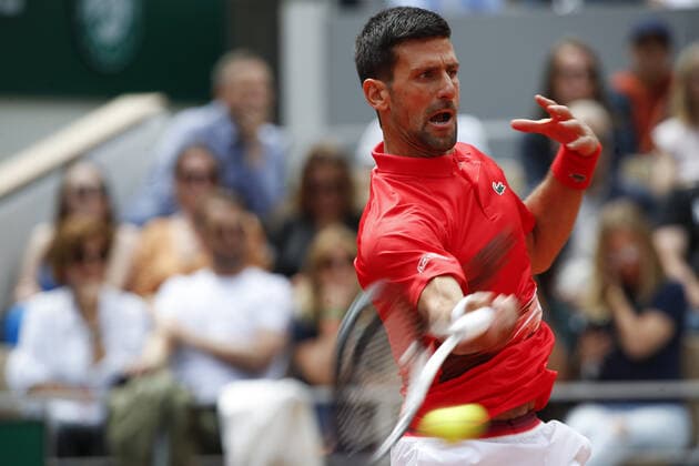 Sport Bilder des Tages Novak Djokovic (SRB) Vs Aljaz Bedene (SLO) TENNIS : Roland-Garros - 27 05 2022 MichaelBaucher Panoramic 