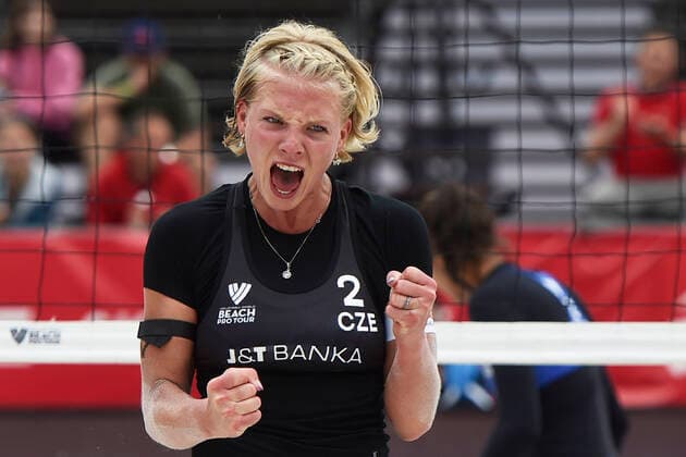 Bilder des Jahres 2022, Sport 05 Mai Sport Themen der Woche KW21 Sport Bilder des Tages Marie-Sara Stochlova reacts during the Pro Tour Beach volleyball, Beachvolleyball tournament of Elite category in Ostrava, Czech Republic, May 27, 2022. (CTKxPhoto JaroslavxOzana) CTKPhotoP2022052705287  JAO 05