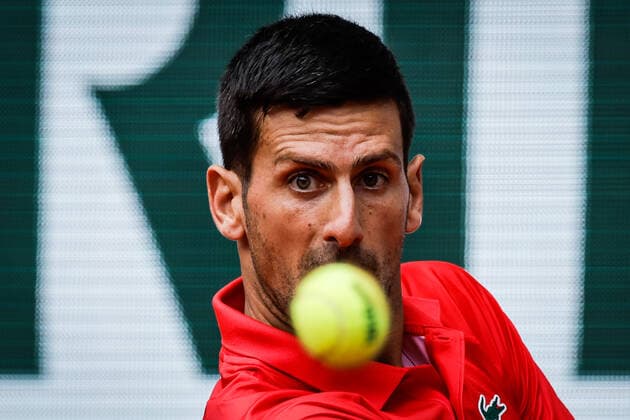 May 27, 2022, Paris, France, France: Novak DJOKOVIC of Serbia during the Day six of Roland-Garros 2022, French Open 2022, Grand Slam tennis tournament at the Roland-Garros stadium on May 27, 2022 in Paris, France. Paris France - ZUMAm308 20220527_zsp_m308_017 Copyright: xMatthieuxMirvillex