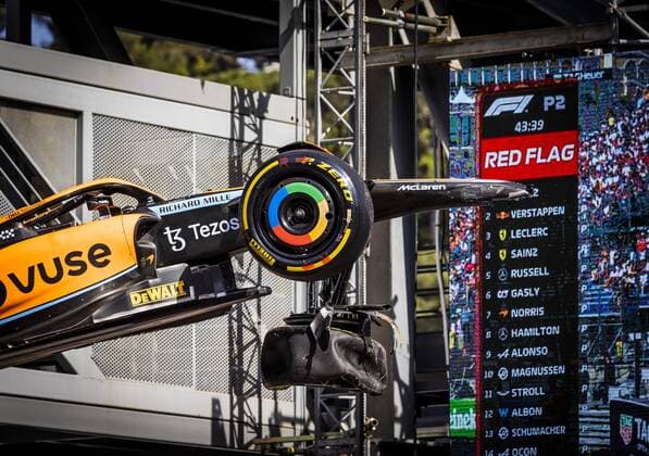 MONTE CARLO Daniel Ricciardo McLaren crashes during 2nd practice session ahead of the F1 Monaco Grand Prix at Circuit de Monaco on May 27, 2022 in Monte Carlo, Monaco REMKO DE WAAL F1 Monaco Grand Prix practice 2 2022 xVIxANPxSportx xxANPxIVx 449404874 originalFilename: 449404874.jpg