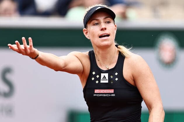 Angelique Kerber, GER, during third round of 2022 French Open at Roland Garros, Paris, 27 05 2022