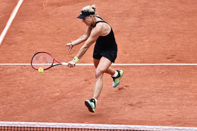 Angelique Kerber, GER, during third round of 2022 French Open at Roland Garros, Paris, 27 05 2022