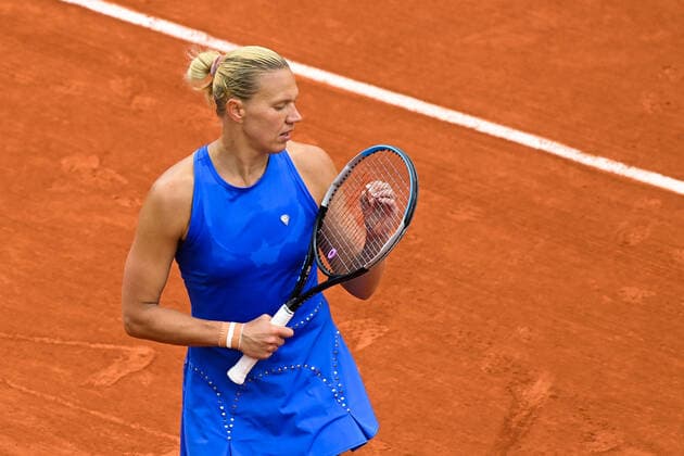 Kaia Kanepi ( EST ) TENNIS : Roland Garros 2022 - Internationaux de France - 27 05 2022 FedericoPestellini Panoramic 