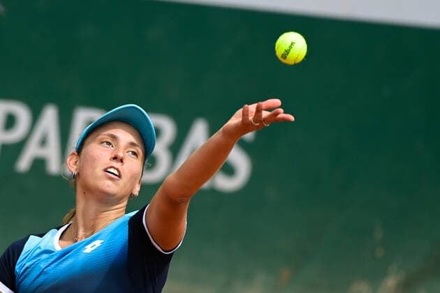 Elise Mertens ( BEL ) TENNIS : Roland Garros 2022 - Internationaux de France - 27 05 2022 FedericoPestellini Panoramic 