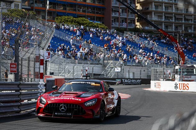 Safety car during the Formula 1 Grand Prix de Monaco 2022, 7th round of the 2022 FIA Formula One World Championship, WM, Weltmeisterschaft on the Circuit de Monaco, from May 27 to 29, 2022 in Monte-Carlo, Monaco - F1 - MONACO GRAND PRIX 2022 DPPI Panoramic  00122018__DEL5566.JPG_