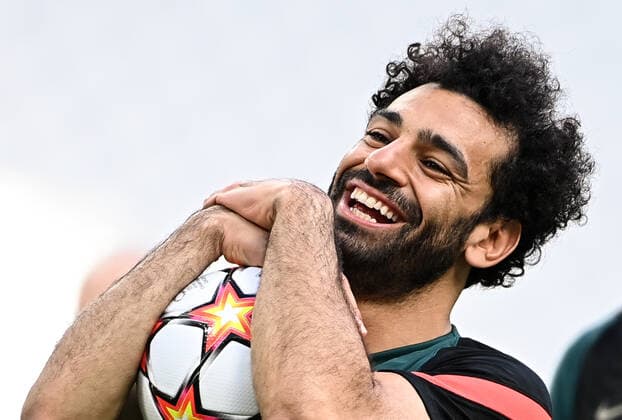 France Soccer Champions League Liverpool Training 8201857 27.05.2022 Liverpool s Mohamed Salah attends a training session on the eve of the Champions League final soccer match between Liverpool and Real Madrid in Paris, France. Alexey Filippov Sputnik Paris France  Copyright: xAlexeyxFilippovx