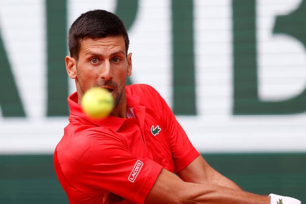 27 05 2022, Tennis, French Open 2022 Roland Garros, FRA, Paris, Roland Garros picture v li Novak Djokovic SER Copyright: HMBxMedia AntonioxBorga