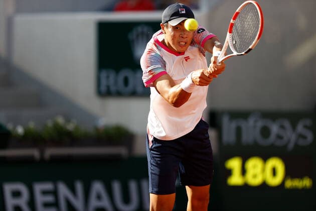 27 05 2022, Tennis, French Open 2022 Roland Garros, FRA, Paris, Roland Garros v li Brandon Nakashima USA Tennis, French Open 2022 Roland Garros Paris Copyright: xBeckerxEibner-Pressefotox EP_hec