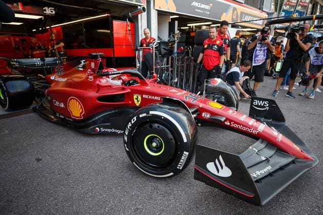 Charles Leclerc Scuderia Ferrari drives out of the pits, Monaco Grand Prix 2022, Motorsport, Formula 1, 27 05 2022 Monaco Grand Prix 2022, Motorsport, Formula 1, 27 05 2022 Copyright: xEibner-Pressefoto AlexanderxNeisx EP_ANS