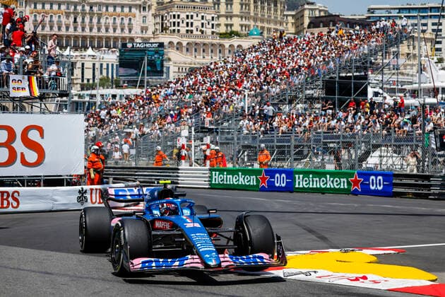 31 Esteban Ocon FRA, BWT Alpine F1 Team , F1 Grand Prix of Monaco at Circuit de Monaco on May 27, 2022 in Monte Carlo, Monaco Photo by HOCH ZWEI Monte Carlo Monaco