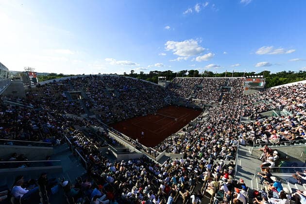 Illustration stade - Vue generale TENNIS : Roland Garros 2022 - Internationaux de France - 27 05 2022 FedericoPestellini Panoramic 