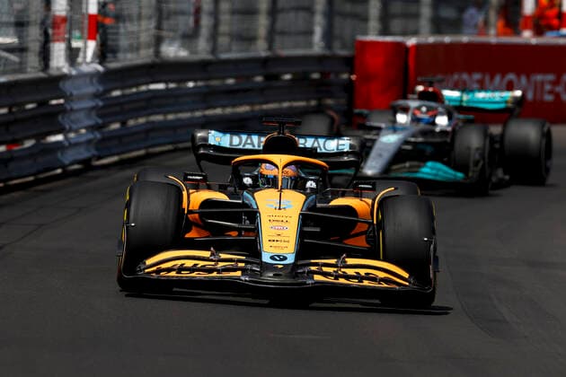 3 Daniel Ricciardo AUS, McLaren F1 Team , F1 Grand Prix of Monaco at Circuit de Monaco on May 27, 2022 in Monte Carlo, Monaco Photo by HOCH ZWEI Monte Carlo Monaco