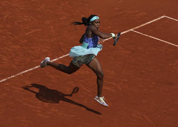 Coco Sauf vs Kaia Kanepi TENNIS : Internationnaux de France - Roland Garros 2022 27 05 2022 Mao Panoramic 